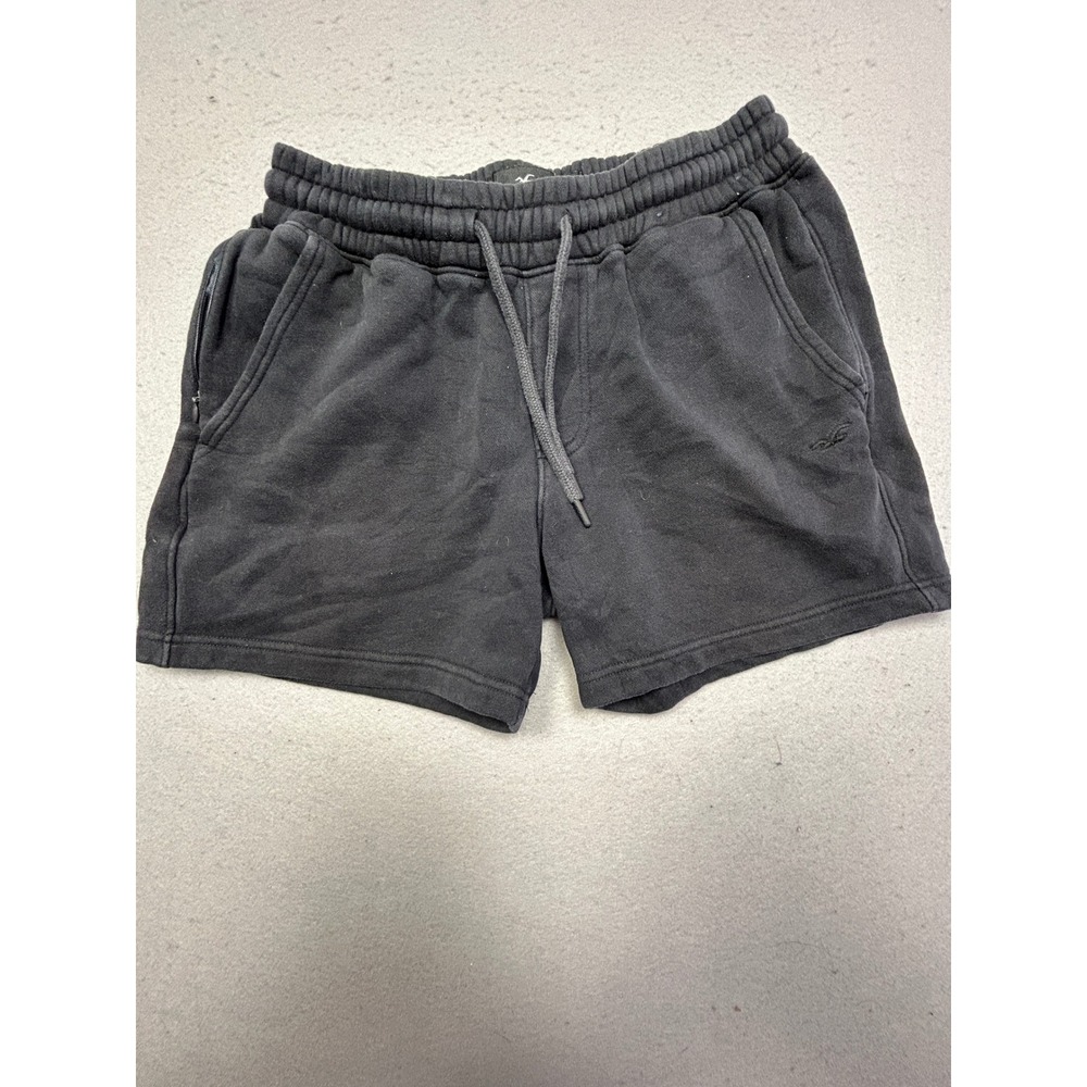 Hollister Sweat Shorts Cotton Blend Black Small Mens